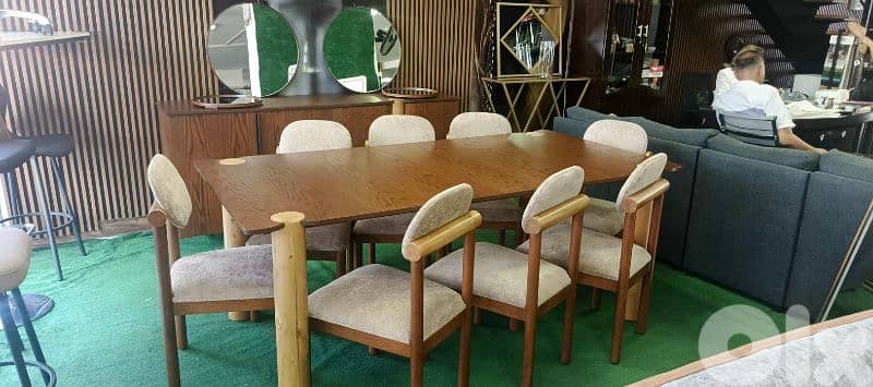 غرفة سفرة سنديان. full dining room mobilia 6