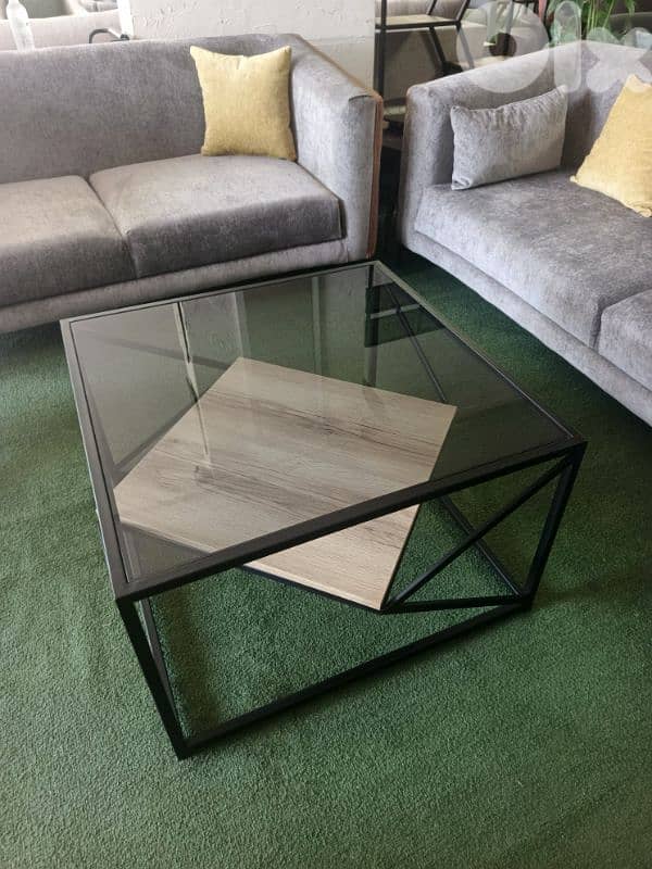 center table طاولة نصف مربعة 0