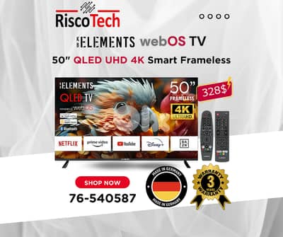 KB Elements Qled WebOS 50″ Inch TV-UHD 4K Smart | تلفزيون 50 إنش