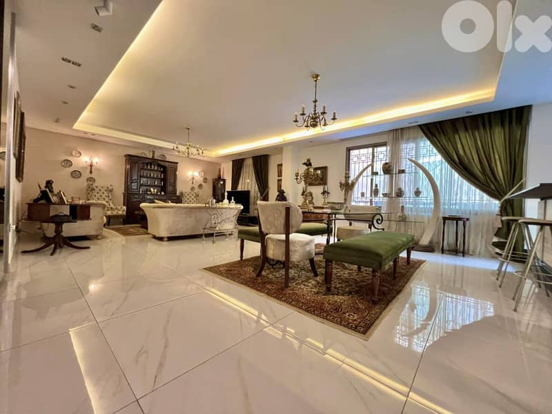 HIGH-END APARTMENT FOR RENT IN MAR TAKLA HAZMIEH + TERRACE, (HAR-255) 0