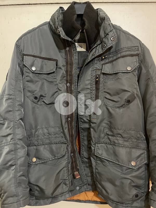 CAMEL dark olive winter jacket water proof size xl 0