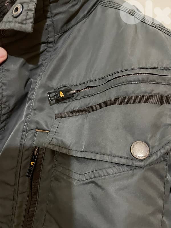 CAMEL dark olive winter jacket water proof size xl 3