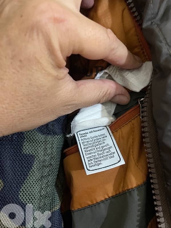 CAMEL dark olive winter jacket water proof size xl 6