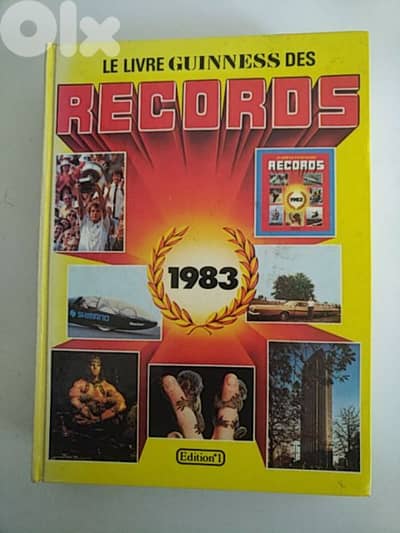 Old book Le Livre Guinness des Records 1ère édition - Not Negotiable