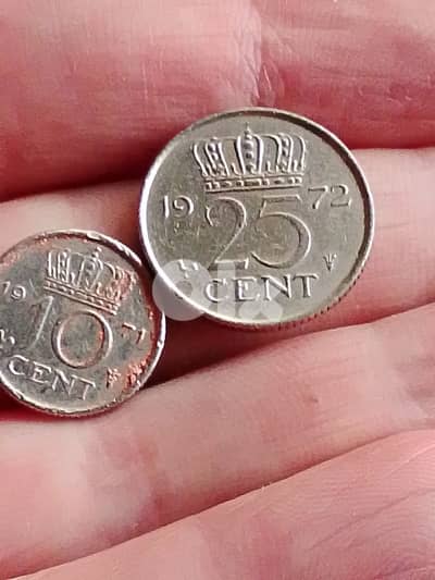 Netherland 10 & 25 cent