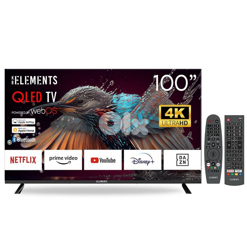 KB Elements Qled WebOS 100″ Inch TV-UHD 4K Smart | تلفزيون 100 إنش 1