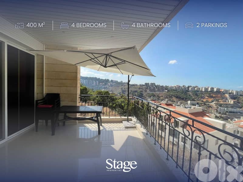 Spacious Apartment For SALE In AIN SAADEH, عين سعادة 0