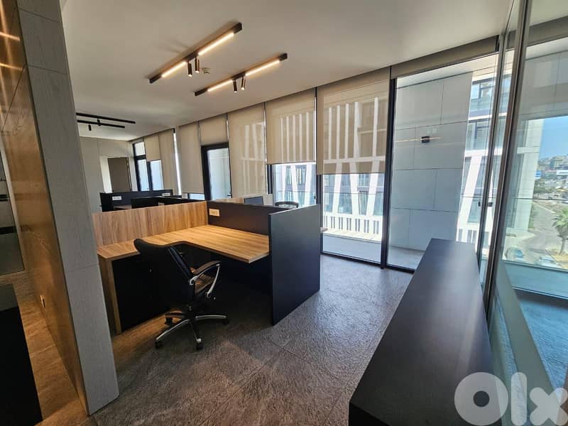 WATERFRONT DBAYEH 260Sq OFFICES FOR RENT FULLY DECORATED, (DBR-187) 0