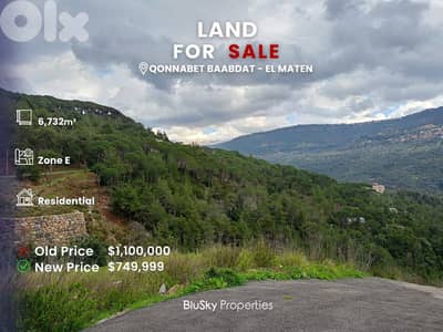 Land For SALE In Qonnabet Baabdat أرض للبيع #GS