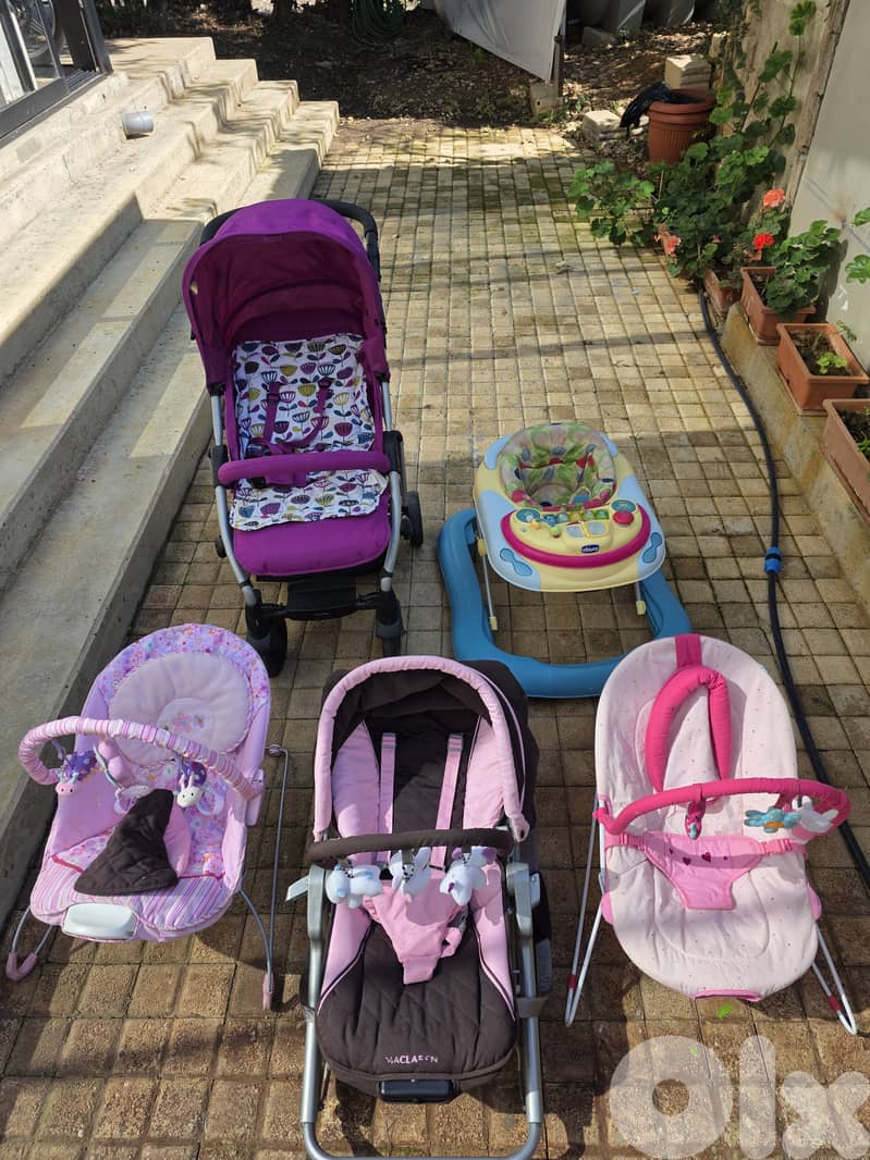 Strollers and Rocker chairs for baby 0