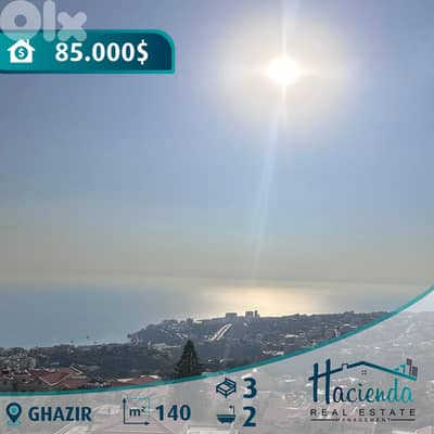 Sea View Apartment For Sale in Ghazir