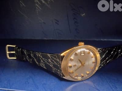 extremely Rare Swiss Vintage Favre Leuba Dynamic Gold plated Automatic