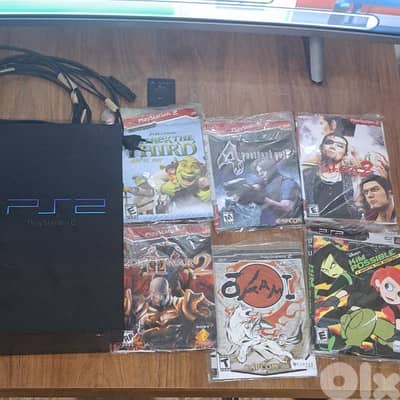 PS2 with games