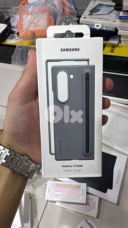 Samsung Galaxy Z fold 6 slim s pen case graphite 0
