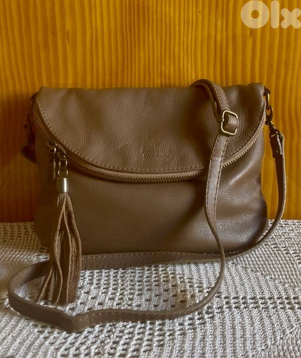 Borse In Pelle Genuine Leather Crossbody Bag 0
