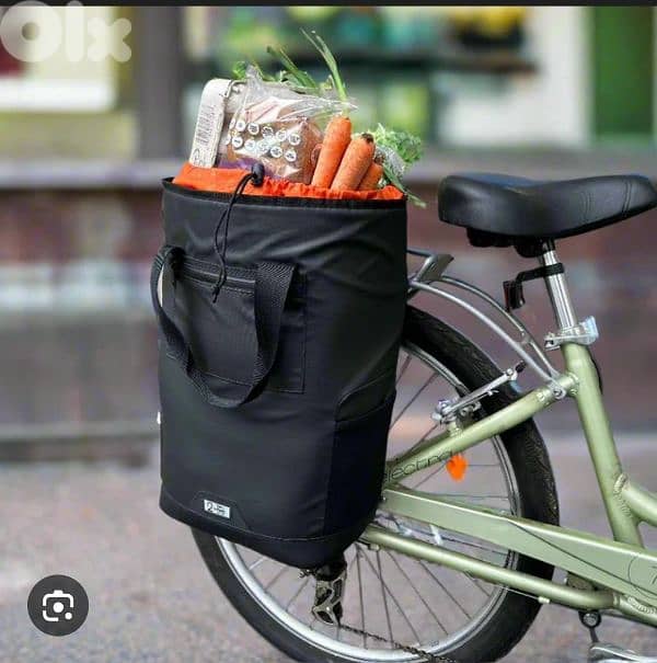 live in style shopping bag with bike hooks 0