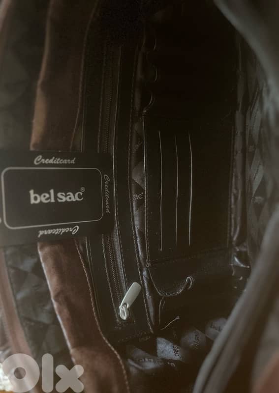 Bel Sac Brown Genuine Leather Everyday Work Tote Bag 4