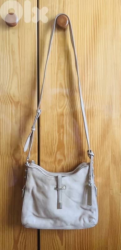 Vince Camuto Genuine Leather Nude Crossbody Bag 5