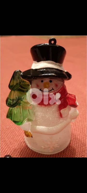 Christmas lighting snowman 0