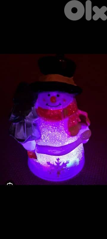 Christmas lighting snowman 1