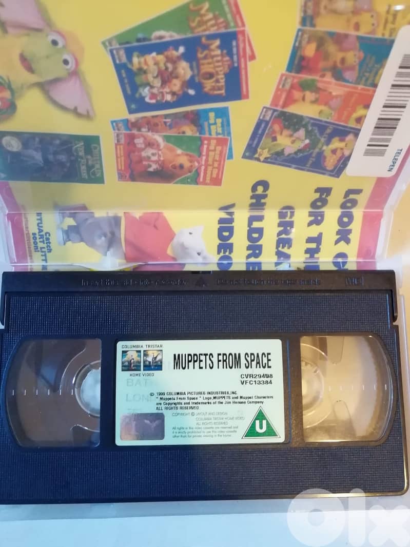The Muppet Christmas Carol & muppets from space VHSs 4
