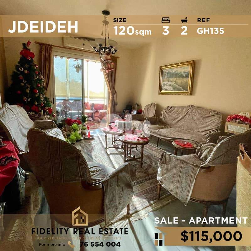 Apartment for sale in Jdeideh GH135 شقة للبيع في الجديدة 0