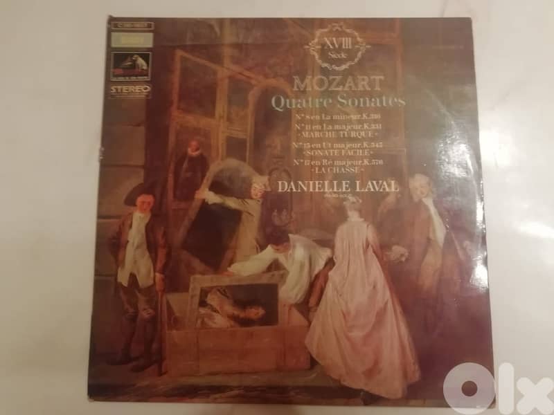 Mozart , Danielle Laval ‎– Quatre Sonates vinyl 0