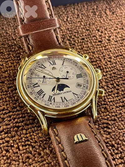 RARE: Maurice Lacroix chrono moonphase timepiece