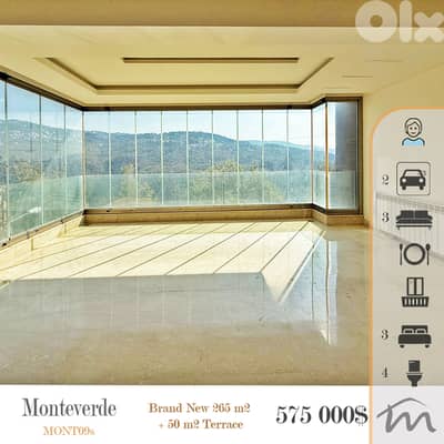 Monteverde | Signature | Class A 265m² + 50m² Terrace | 2nd Floor Apt
