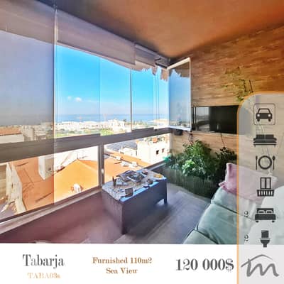 Tabarja | Building Age 15 | Furnished 2 Bedrooms | Panoramic Sea View
