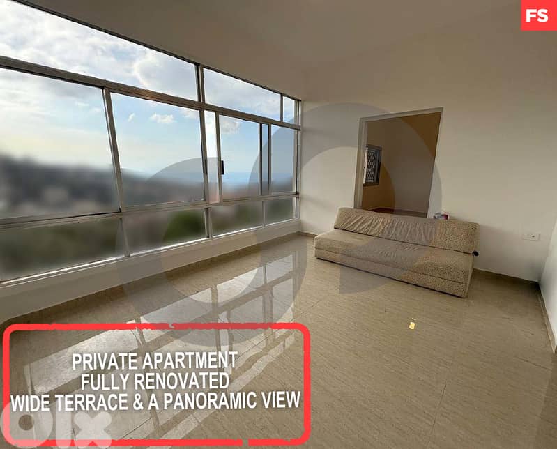 Fully Renovated, Panoramic View, terrace, ain el rihane REF#FS127769 0