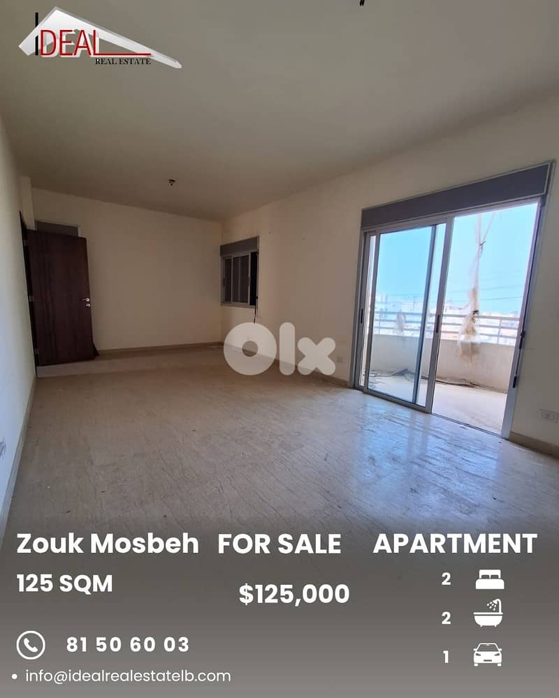 Apartment for sale in Zouk Mosbeh Keserouan شقة للبيع في زوق مصبح 0