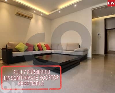 FULLY FURNISHED - 135 SQM PRIVATE ROOFTOP - Adonis REF#EW125630