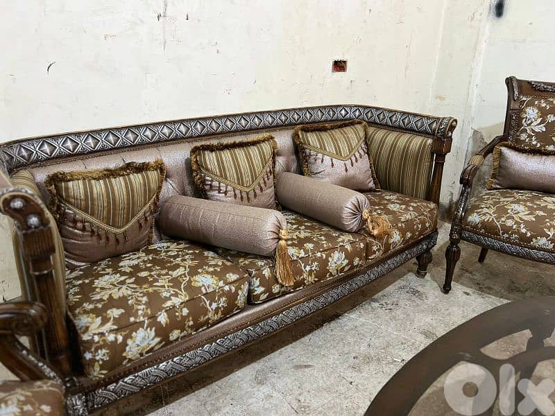 طقم كنبايات حفر خشب زان ست قطع وطاولة 1