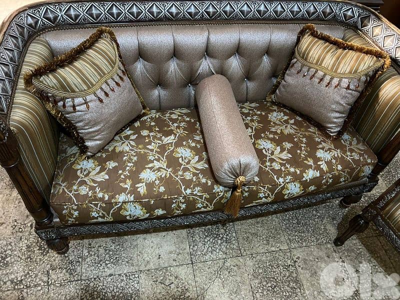 طقم كنبايات حفر خشب زان ست قطع وطاولة 3