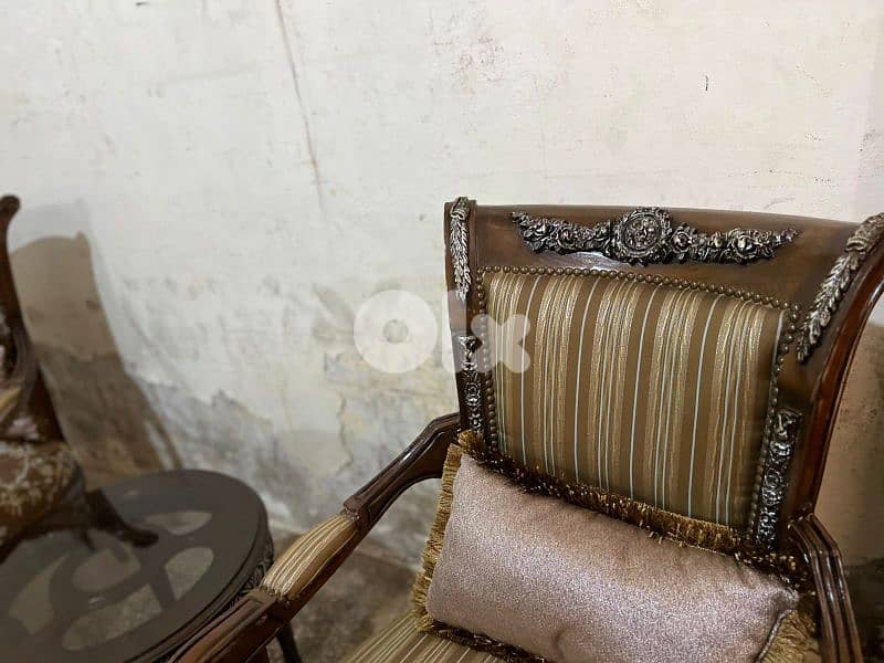 طقم كنبايات حفر خشب زان ست قطع وطاولة 5