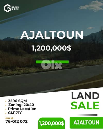 Land for sale in Ajaltoun - أرض للبيع في عجلتون