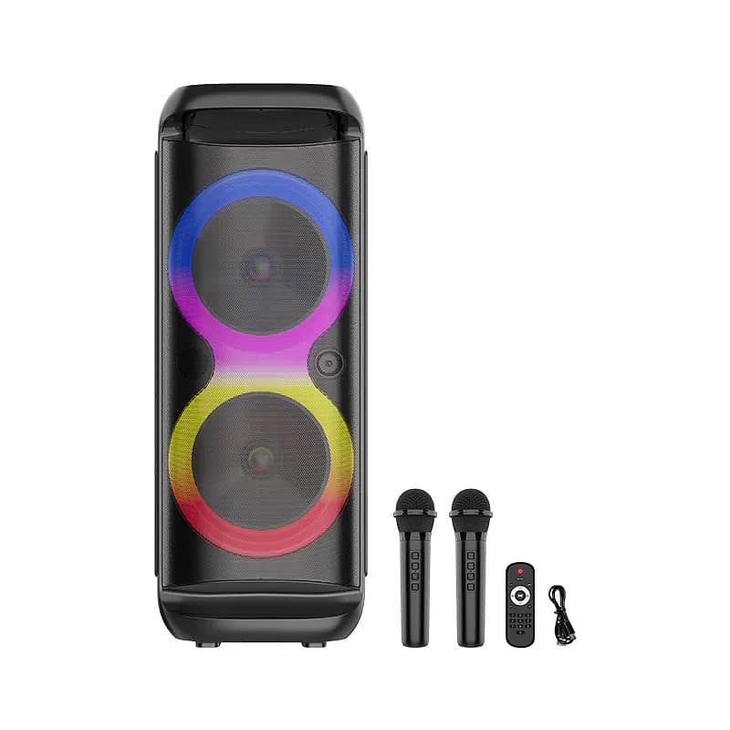 SING-E KARAOKE SPEAKER-2 WHEELS TROLLEY 2X8" - ZQS8288 وايرلس سبيكر 1