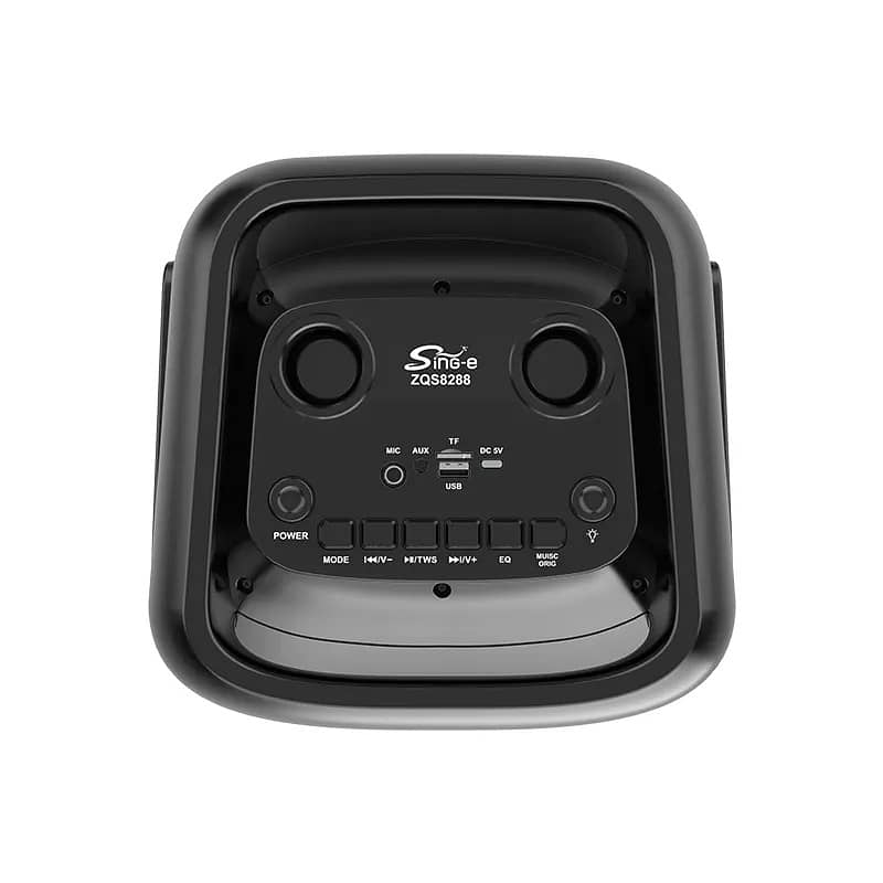 SING-E KARAOKE SPEAKER-2 WHEELS TROLLEY 2X8" - ZQS8288 وايرلس سبيكر 2