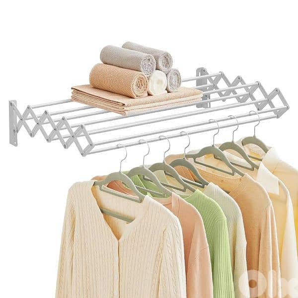 wall mounted cloth drying rack منشر غسيل بينضب من الحيط 0