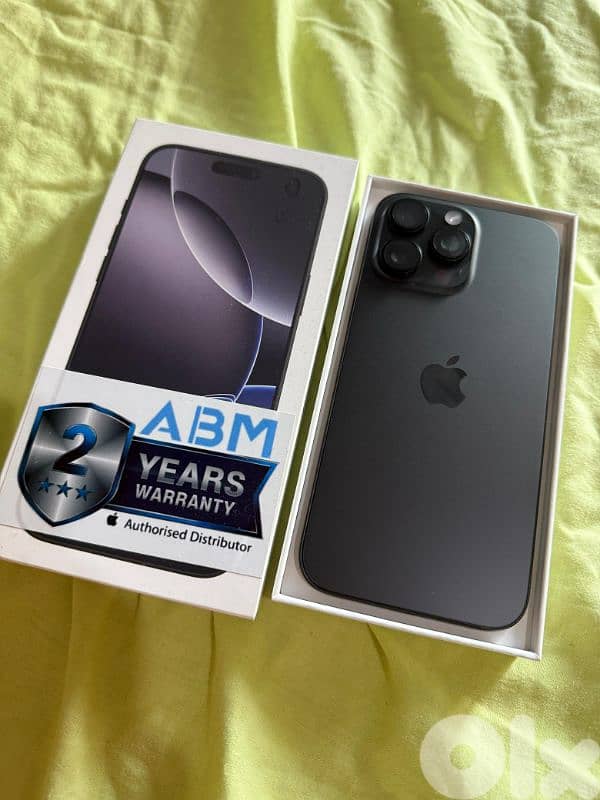 16 pro max 512gb 2 years  warranty 1