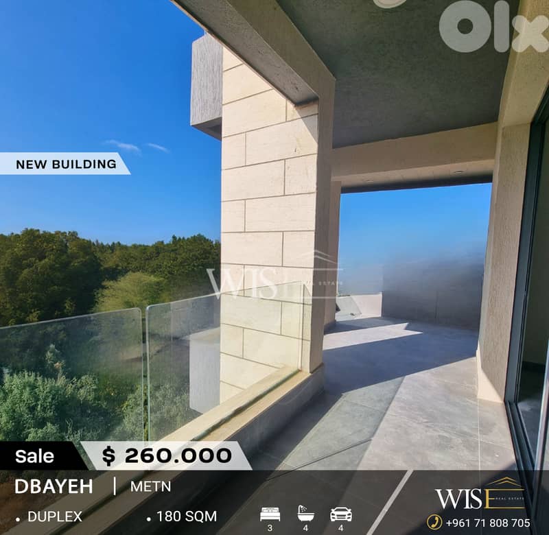 Beautiful 180 SQM Duplex for SALE in Dbayeh! 0