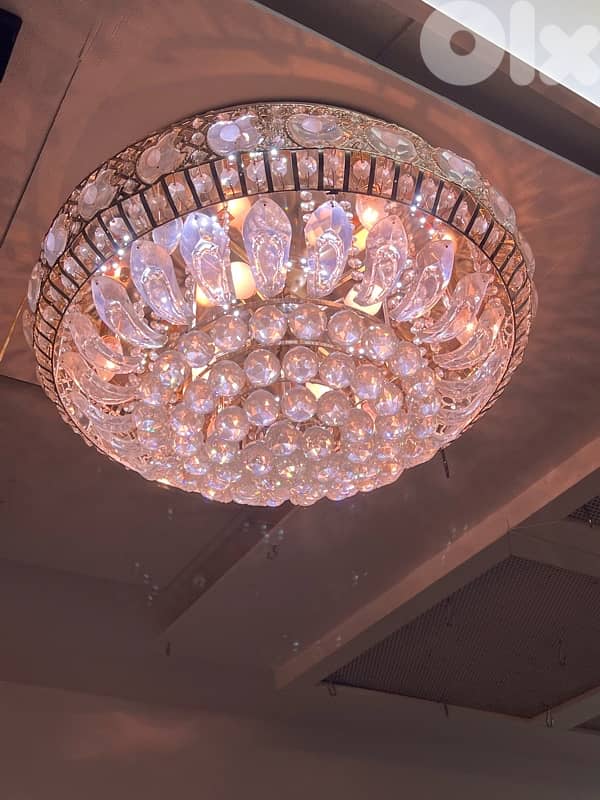 Ceiling crystal light 1