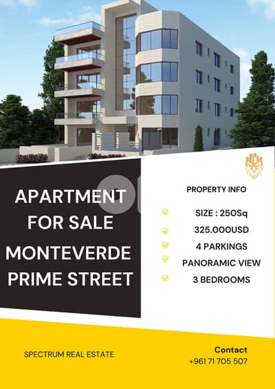 UNDERMARKET PRICE MONTEVERDE PRIME STREET 3 BEDS / VIEW  , (MO-211)