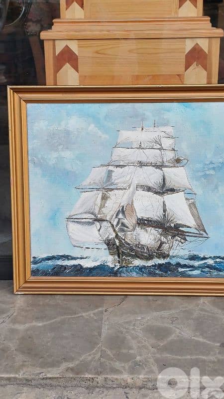 لوحة رسم زيتي اوروبية ض 3