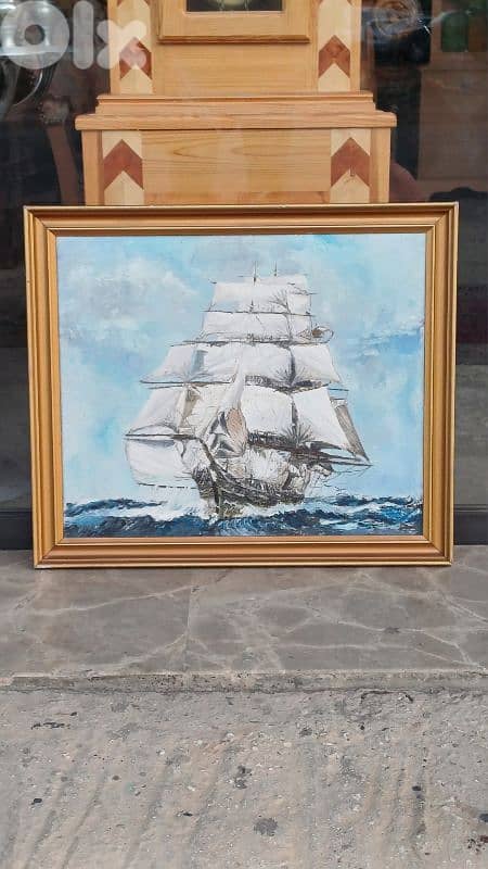 لوحة رسم زيتي اوروبية ض 4