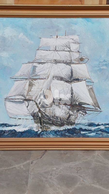 لوحة رسم زيتي اوروبية ض 5