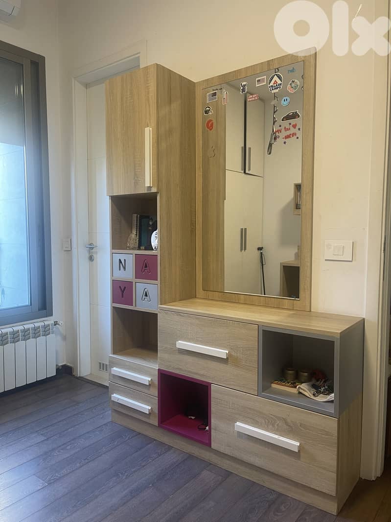 Complete kids Bedroom Set - Modern Style w/ Premium Mattress, Desk & 2