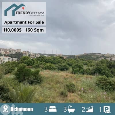apartment for sale in bchamoun شقة للبيع اول بشامون دقيقة من الساحة