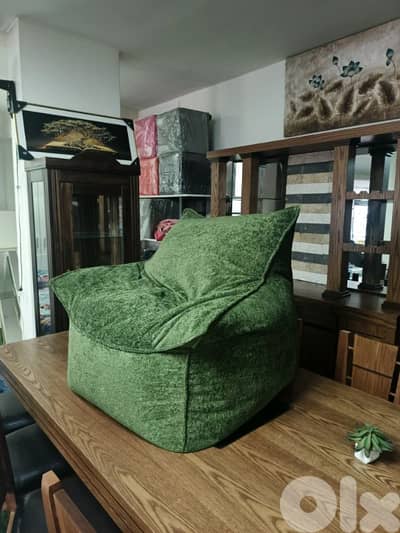 بوف فوتوي قماش pouf fauteuil en tissue